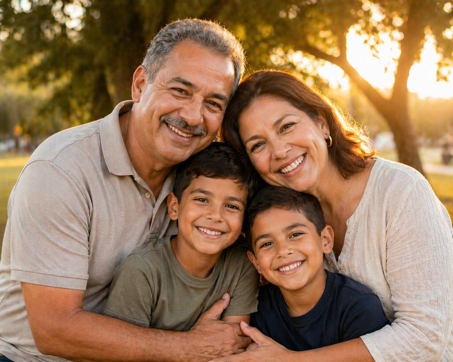 Familia multigeneracional — Seguro de vida y protección familiar internacional